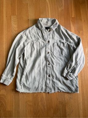 ZARA Women's Green Button Front Jacket S Point Collar Pockets Solid Short